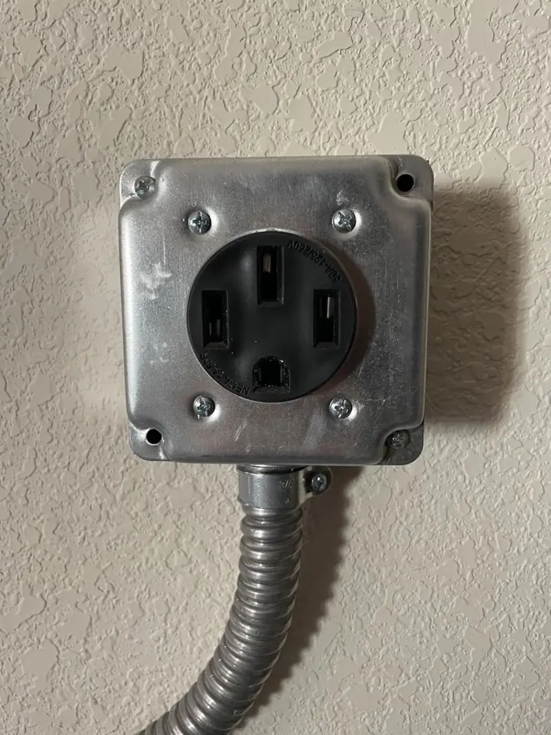 NEMA 14-50 outlet installed for Electrical Panel Upgrade in Cherryland